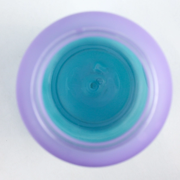 Purple and Blue Ombre Motivational Plastic Water Bottle With Handle 64 Oz.