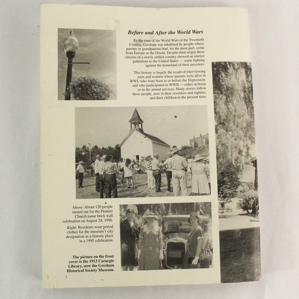 Gresham Historical Society Stories Of Our Past Before After The World Wars 1996