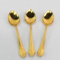 Lot of 3 Oneida Community Golden Teaspoons Flatware Cutlery Utensils