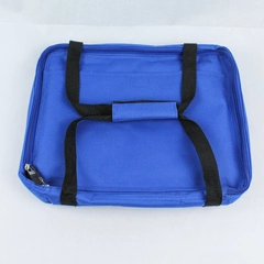 Vintage Casserole Carrier Blue Fabric Outside Insulted Inside With Carrier Strap