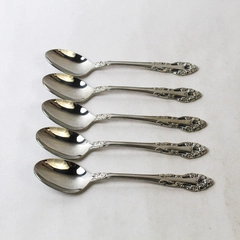5 PC Supreme Cutlery Towle Japan Sir George Teaspoon Set Stainless Steel 18/8