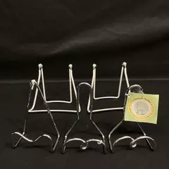 Lot of 5 Metal Easel Plate Picture Book Holders Display Stands Home Decor