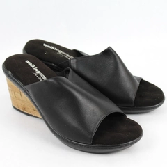 Walking Cradles Women's Lyon Nappa Wedge Sandal Leather Upper Size 6.5W