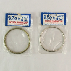 Lot of 2 Vintage Western Trimming Corp Macrame Hoops 3.25 in
