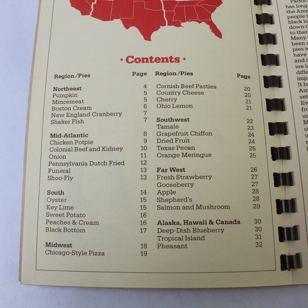Vintage American Pie Cookbook Dorothy Melendy Spiral Bound Pacific Intermountain
