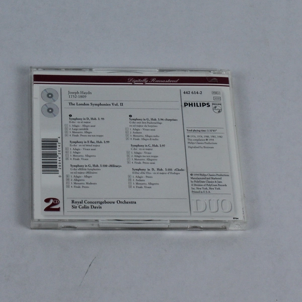 Haydn: The London Symphonies Volume 2 CD Set 1994 Philips Classics