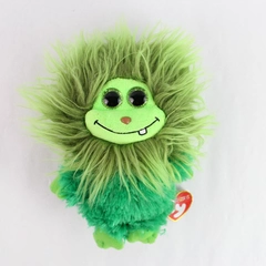 Ty Beanie Babies Plush Stuffed Animal Frizzy's Scoops Monster Furry Green