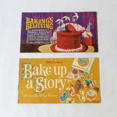 Lot of 2 Betty Crocker Vintage 1963 Paperback Recipe Booklets Whimsical Recipes