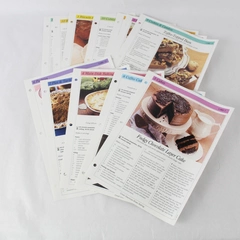 Vintage Collection of 12 Great American Home Baking Double Sided Recipe Cards