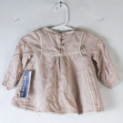 Artisan NY Dress Infant Size 3-6 Months Pink White Lace Accent Floral Baby