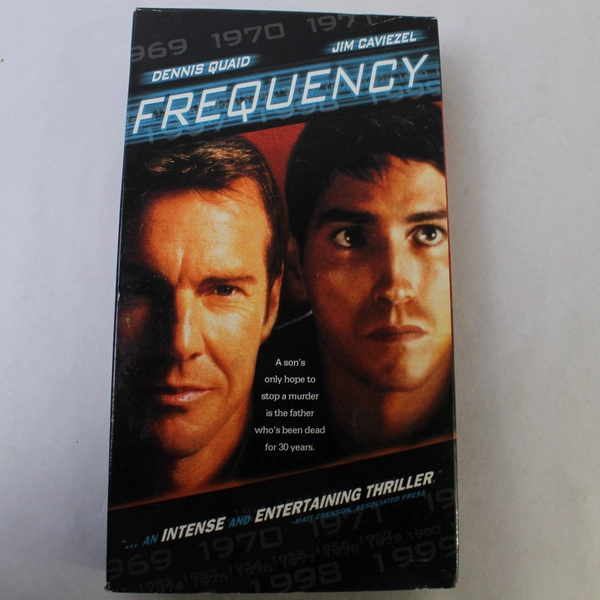 Frequency VHS 2000 New Line Home Entertainment Dennis Quiad Jim Caviezel
