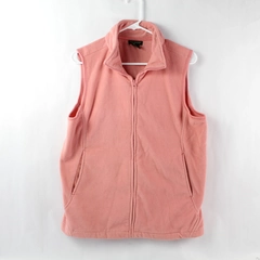 Great Northwest Women's Medium Pink Sleeveless Full Zip Vest Pre-Owned