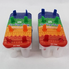 2 Cool Gear Molds & Caps Ice Pop Trays Frozen Desert Treats Clear Original Pack