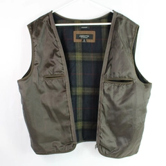 Claiborne Outerwear Men's Reversible Mircofiber Plaid Wind Breaker Vest Size XL