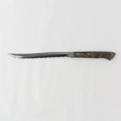 Ekco Flint 8 in Serrated Stainless Vanadium Blade Wooden Handle Kitchen Knife