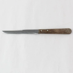 Sears Flame Freeze 4.5 in Stainless Vanadium Blade Wooden Handle Kitchen Knife
