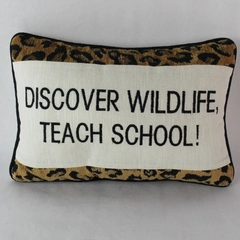C&F Home Discover Wildlife Teach School Cotton Blend Throw Pillow 8x12