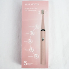 New Sealed Trvlaewor Pink Sonic Electric Toothbrush With 5 Brushing Modes