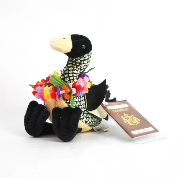 Hawaiian Collectables Brand Plush Beanie Passport Unele Nene Goose 1998 with Tag