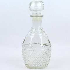 Vintage Princess House Glass Wine Whiskey Alcohol Decanter Stopper 10" Tall