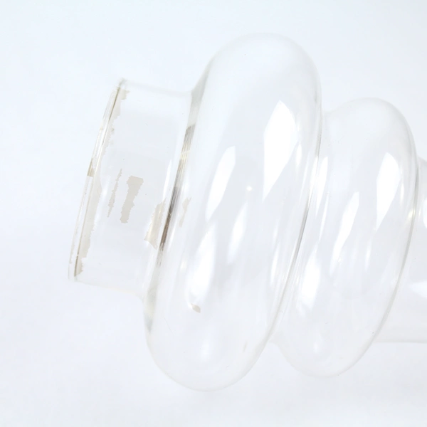 Hurricane Lamp Replacement Clear Glass Bottle Shape 8.25" Tall Home Decor