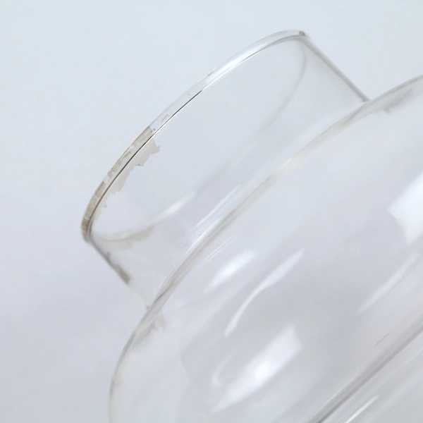 Hurricane Lamp Replacement Clear Glass Bottle Shape 8.25" Tall Home Decor
