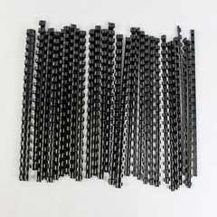 Lot of 30 Black Plastic Binder Backs for Office Business & School Supplies