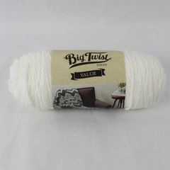 Big Twist Yarns 100% Acrylic Yarn Skein White 371 Yards Machine Washable
