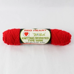 Vintage Coats & Clark Red Heart Wintuk 100% Acrylic Yarn Skein Jockey Red