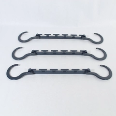 Lot of 3 Max Wonder Hangers Plastic Rotating 5-Hole Clothes Hangers