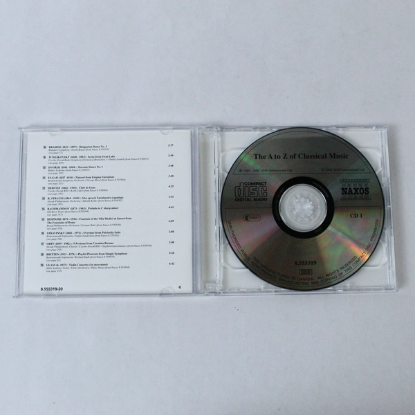 The A To Z Of Classical Music Various Artists 2 CDs 2000 Naxos