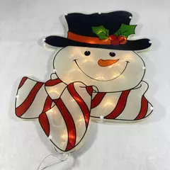 J Hofert Company Light Up Snowman Christmas Wall Window Hanging Decoration