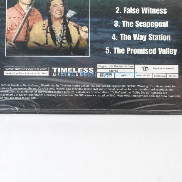 Hawkeye and the Last of the Mohicans DVD 1957 2 DVD Case Set 10 Episodes 4 Hours
