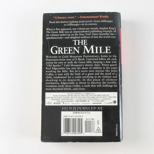 The Green Mile by Stephen King 1999 Paperback