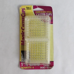 Magic Caster Cups #38826 1 13/16" Package of 4 Unbreakable Spiked Square Cups