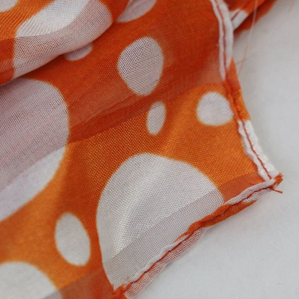 Lot of 3 Scarves Scarf Head Wrap Lightweight Multi Color Patterns Orange Blue