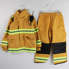 Teetot & Co Child's Firefighter Costume Size 5-6 Attached Plastic Radio
