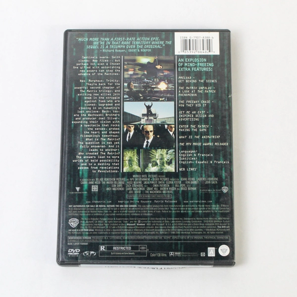 The Matrix Reloaded Two Disc Set 2003 Warner Bros Widescreen Edition