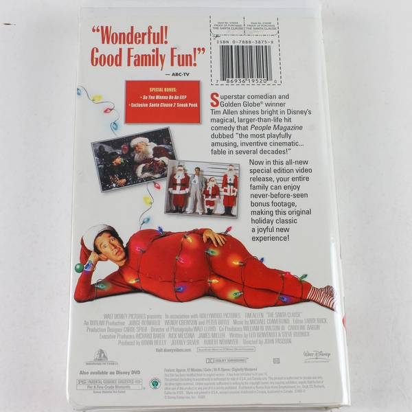 The Santa Clause VHS 2002 Special Edition Clamshell Tim Allen Disney