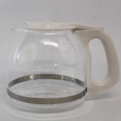 Mr. Coffee 12 Cup Glass Replacement Decanter PLD13 White Lid And Handle