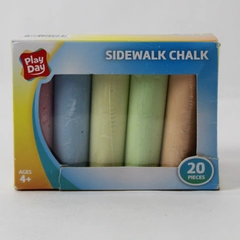 Play Day Sidewalk Chalk 20 Pieces 6 Colors Sealed Original Box
