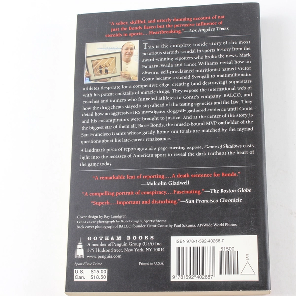 Game of Shadows by Lance Williams & Mark Fainaru-Wada - Good Condition