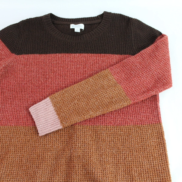 Market & Spruce Multicolored Long-Sleeved Knit Sweater Women's Size Medium