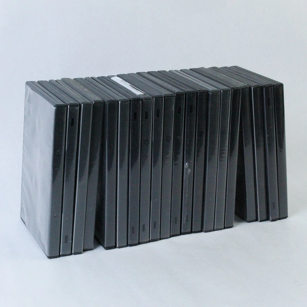 Lot of 20 Empty Used Single Disc Replacement DVD Cases Black Plastic