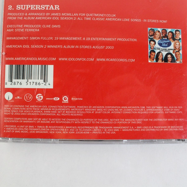 Ruben Studdard Flying Without Wings And Superstar Single CD 2003 J Records