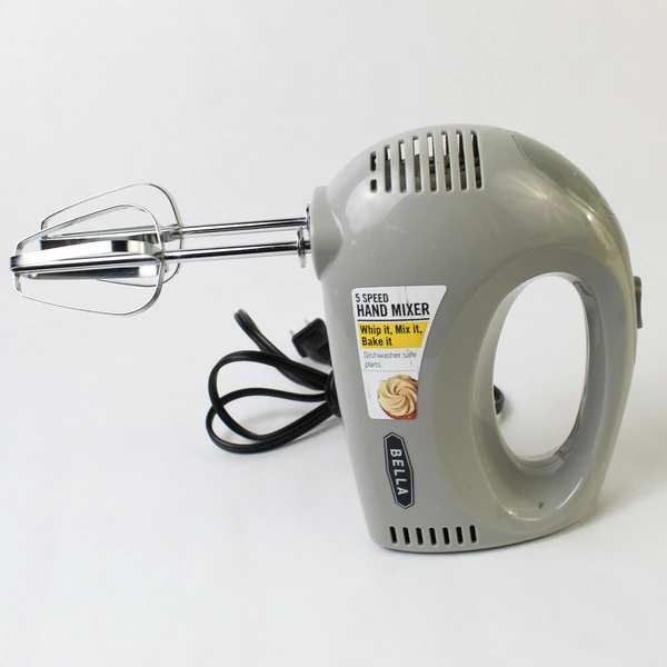 Bella Hand Mixer With 5 Speeds HL3030 Dishwasher Safe Interchangeable Parts