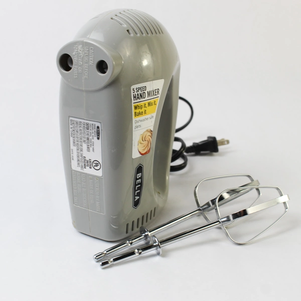 Bella Hand Mixer With 5 Speeds HL3030 Dishwasher Safe Interchangeable Parts