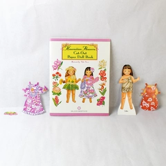 Hawaiian Flowers Cut-Out Paper Doll Book 2004 Missing Doll and Clothes Paperback