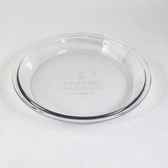 Vintage Anchor Hocking Clear Glass Pie Plate Dish 9in 0.75 Quart Microwave Safe