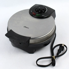 Oster Silver Corded Electric Belgian Waffle Maker Model CKSTWF2000